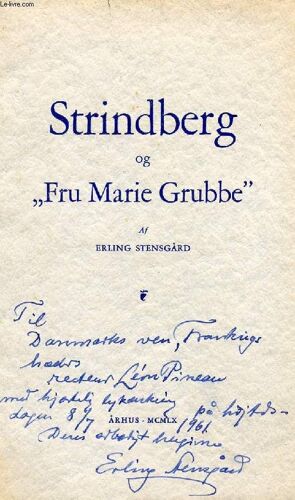 Strindberg Og 'fru Marie Grubbe'