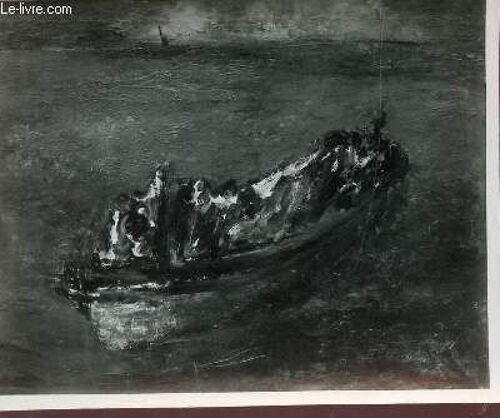 Photo-Carte En Noir Et Blanc / Scene De Barque.