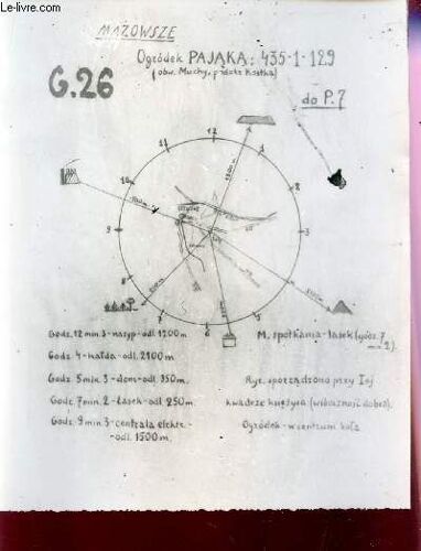 Message-Photo En Noir Et Blanc Envoye Pendant La Seconde Guerre Mondiale / Sous La Reference G26 : Ogrodek Pajaka / 435-1-129 / Mazowsze.