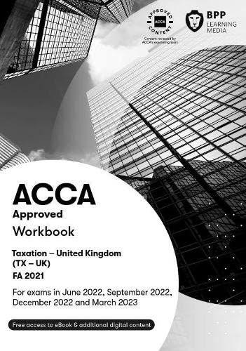 Acca Taxation Fa2021