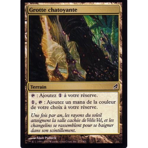 Carte Magic The Gathering  Grotte Chatoyante  X4  Lorwyn Vf