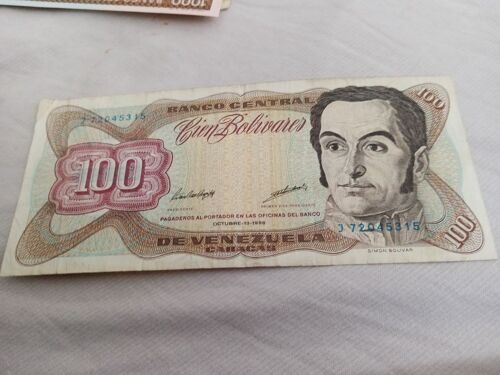 Billet 100 Bolivares Venezuela