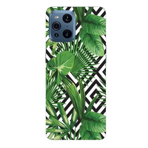 Coque Oppo X3 Pro Jungle Tropical Exotique Geometrique