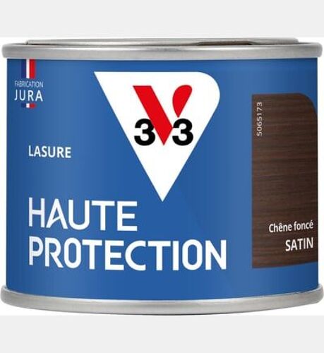 V33 - Lasure Haute Protection Biosourcée poivre Satin - 125 ml - Rouge