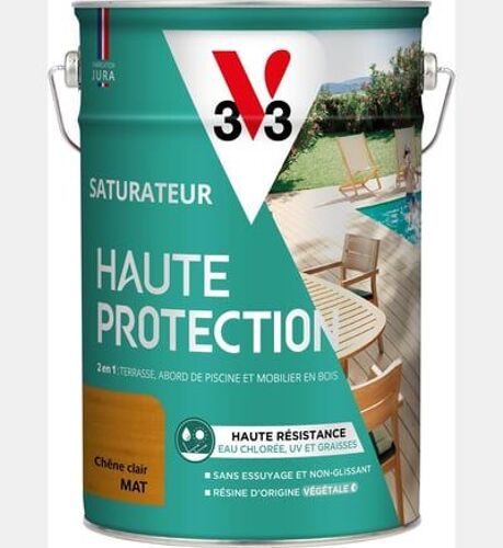 V33 - Saturateur Haute Protection Biosourcé naturel Mat - 5L - Beige