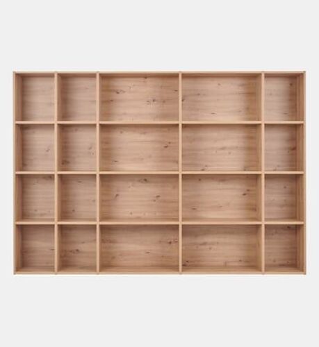 Camif - Bibliothèque décor bois grande version Marlone - Marron