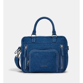 Nat & Nin - Sac besace Mini Macy coton denim - Bleu