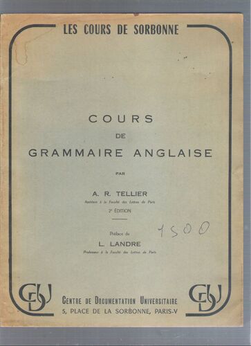 Cours De Grammaire Anglaise