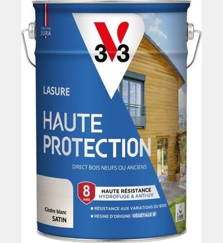 V33 - Lasure Haute Protection Biosourcée incolore Satin - 5L - Beige