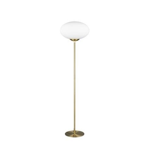 Trio Lighting - Lampadaire Vintage Verre Et Métal Fomento - Jaune