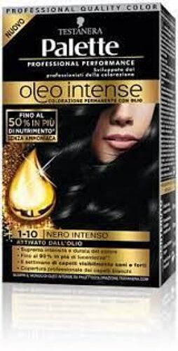 Schwarzkopf Palette Oleo Intense Coloration Permanente Sans Amoniaque Couleur Noir Intense Noir