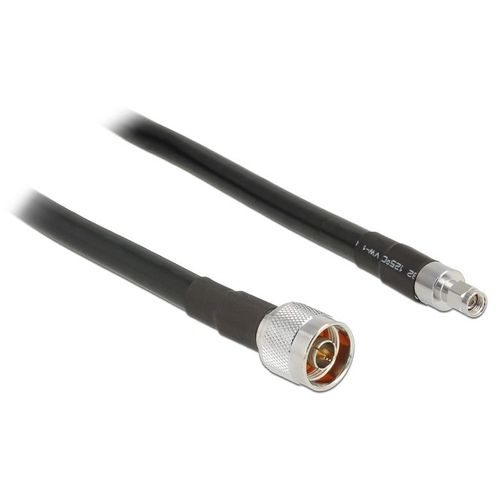 Delock CFD400 LLC400 low loss - Câble d'antenne - connecteur N (P) pour RP-SMA (P) - 3 m - coaxial - noir