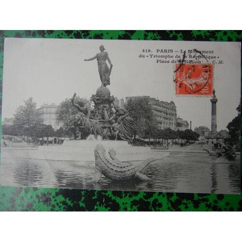 419 Paris - Le Monument Du "Triomphe De La République" - Place De La Nation