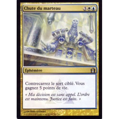Carte Magic The Gathering  Chute Du Marteau  X4 Retour Sur Ravnica Vf