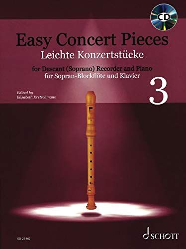 Easy Concert Pieces Für Sopran-Blockflöte Und Klavier, Band 3