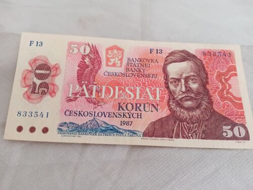 Billet 50 Korun Tchéquie 1987