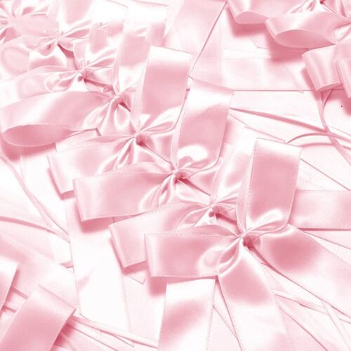 N?uds décoratifs - pour antenne/Voiture/Mariage/fête/Anniversaire - 100 pièces - Rose