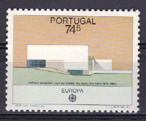 Portugal 1987 Europa : Architecture Moderne : L'agence Bancaire De Vila Do Conde - Timbre Neuf **