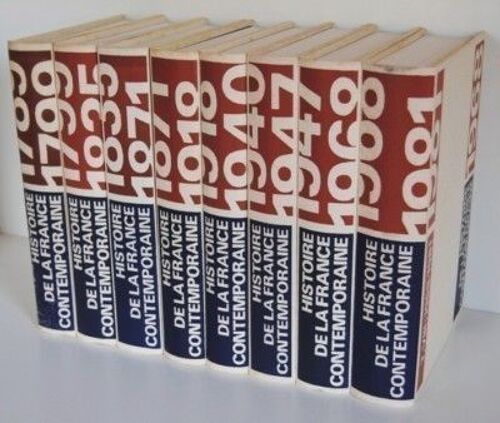 Histoire De La France Contemporaine 1789 1980 Les 8 Tomes En Excellent Etat , Comme Neufs  Jean Paul Bertaud Roger Bou...