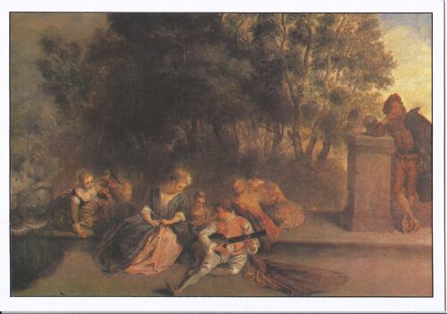 Antoine Watteau - Récréation Italienne