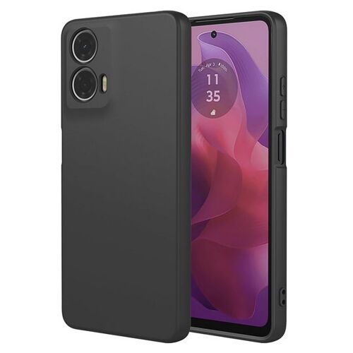 Coque pour Motorola Moto G04 / G04s / G24 / G24 Power / E14 - housse etui silicone gel fine + film ecran - NOIR