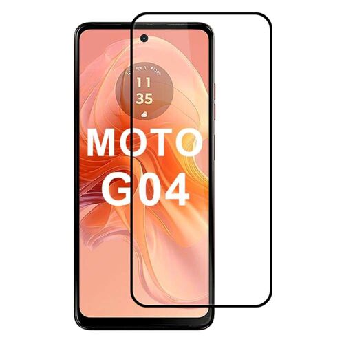 Verre trempe pour Motorola Moto G04 / G04s / G24 / G24 Power / E14 - [Lot de 2] film de protection incurve integral - NOIR
