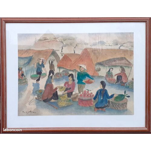 Aquarelle Sur Papier Xxème Siècle