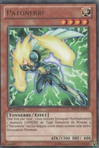 Carte Yu-Gi-Oh! "Patonerre" Rare Redu-Fr095