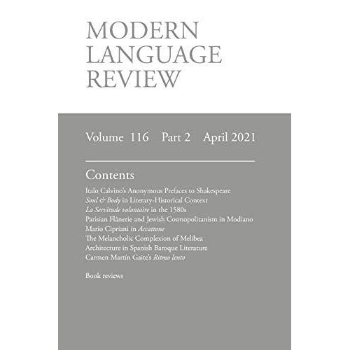 Modern Language Review (116
