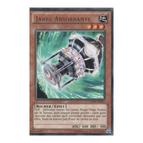 Carte Yu-Gi-Oh! "Jarre Absorbante" Rare Gaov-Fr037