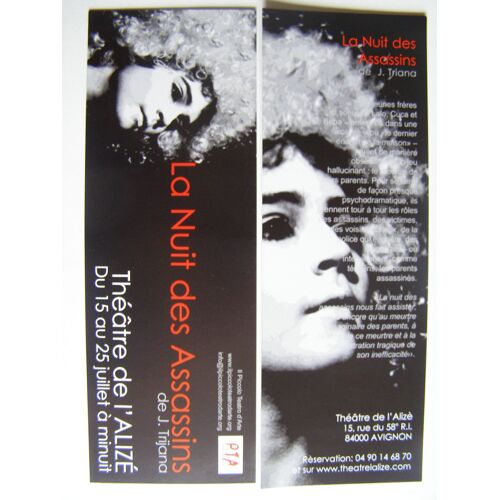 Flyer - Marque Page - Festival Avignon