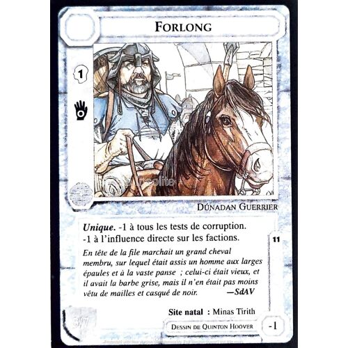 Carte Le Seigneur Des Anneaux : Les Sorciers - Forlong 1996