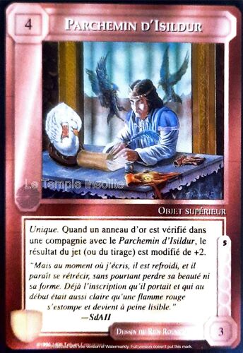 Carte Le Seigneur Des Anneaux : Les Sorciers - Parchemin D'isildur 1996