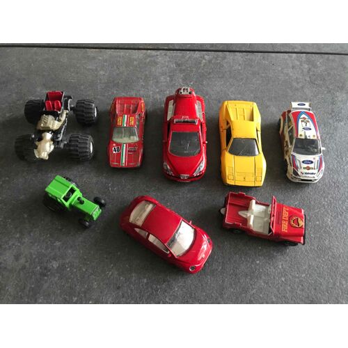 Lot De 8 Voitures Miniatures Anciennes ( Majorettes, Burago..)-Majorettes