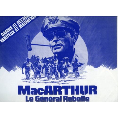 Macarthur, Le Général Rebelle - Synopsis Dépliant, De Joseph Sargent, Avec Gregory Peck, Ivan Bonar