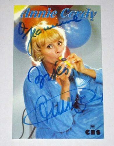 Autographe Annie Cordy Sur Photo Carte Publicitaire Cbs Format Carte Postale