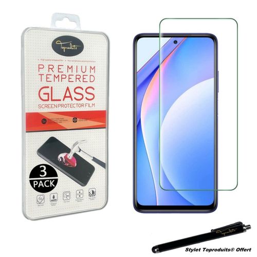 [3pack] Verre Trempé Pour Xiaomi Mi 10 Lite 5g Film De Protection 2.5d Avec Stylet Toproduits®