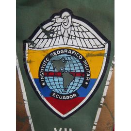Fanion "Institut Géographie Militaire" De L' Equateur