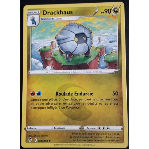 Carte Pokémon Drackhaus 108/203 - Evolution Céleste (Vf)