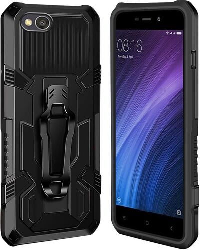 Coque Xiaomi Redmi 4A [Serie Armorbox] Robuste avec Double Couche Coque de Support pour Xiaomi Redmi 4A Housse Noir