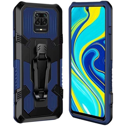 Coque Xiaomi Redmi Note 9s/9 Pro/Max [Serie Armorbox] Robuste Avec Double Couche Coque De Support Pour Xiaomi Redmi Note 9s/9 Pro/Max Housse Bleu