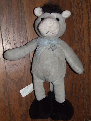 Cheval Chosun Doudou Âne Gris Peluche De 28 Cm