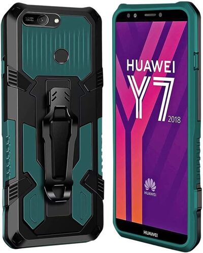Coque Huawei Y7 2018 / Honor 7C [Serie Armorbox] Robuste avec Double Couche Coque de Support pour Huawei Y7 2018 / Honor 7C Housse Vert