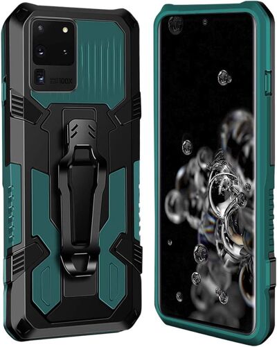 Coque Samsung Galaxy S30 Ultra/S21 Ultra [Serie Armorbox] Robuste avec Double Couche Coque de Support pour Galaxy S30 Ultra/S21 Ultra Housse Vert
