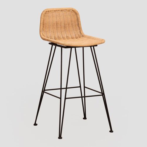 Tabouret Haut De Jardin En Osier Sunset Vali ?75 Cm