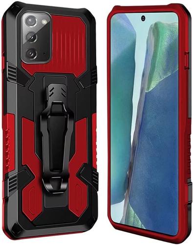 Coque Xiaomi Redmi 10C [Serie Armorbox] Robuste avec Double Couche Coque de Support pour Xiaomi Redmi 10C Produit Housse Rouge