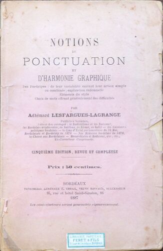 Notions De Ponctuation Et D'harmonie Graphique