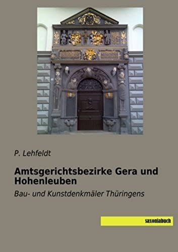 Amtsgerichtsbezirke Gera Und Hohenleuben