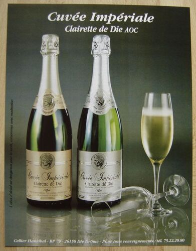 Publicité Papier - Clairette De Die De 1991