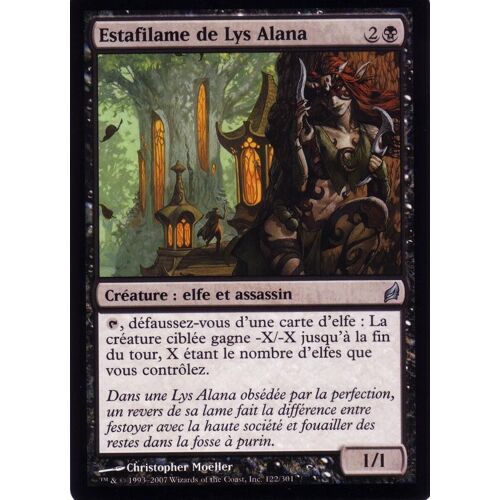 Carte Magic The Gathering  Estafilame De Lys Alana  X4 Lorwyn Vf